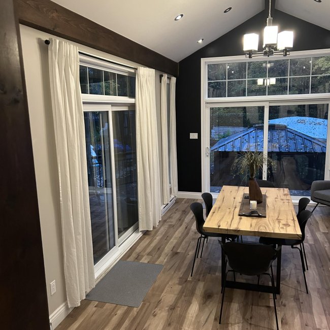 Porte-patio Novatech avec imposte